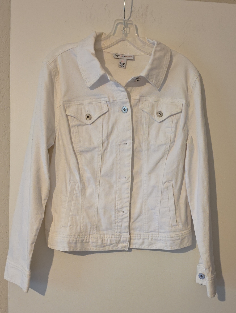 Style & Co White Women's Denim Jacket